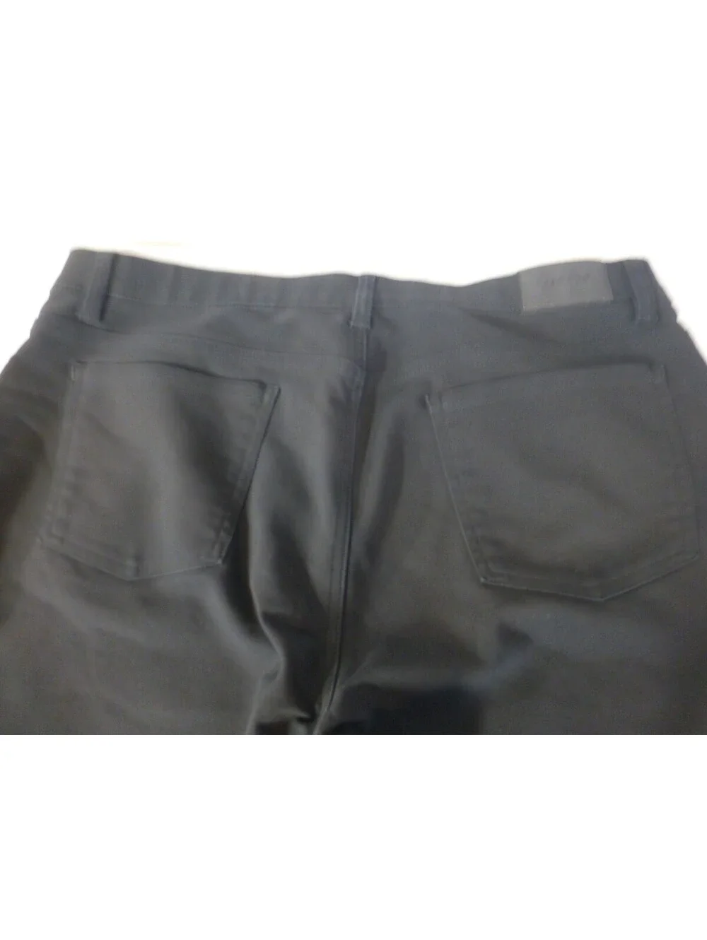 Calvin Klein Men's Black Flat Front Slim Straight Stretch Pants Size 38x30 J4A